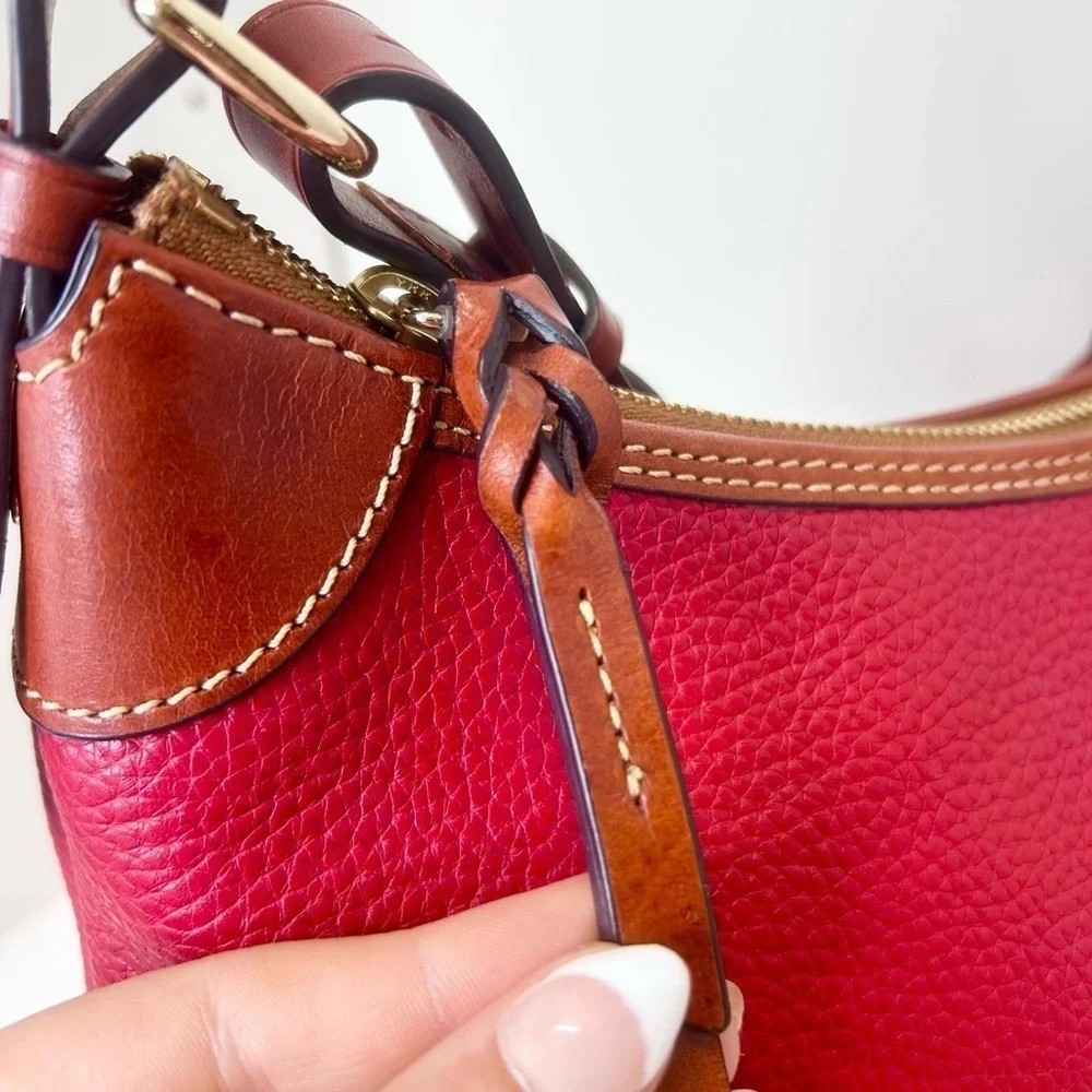 Dooney & Bourke Pebble Grain Hobo Shoulder Bag in Red trending